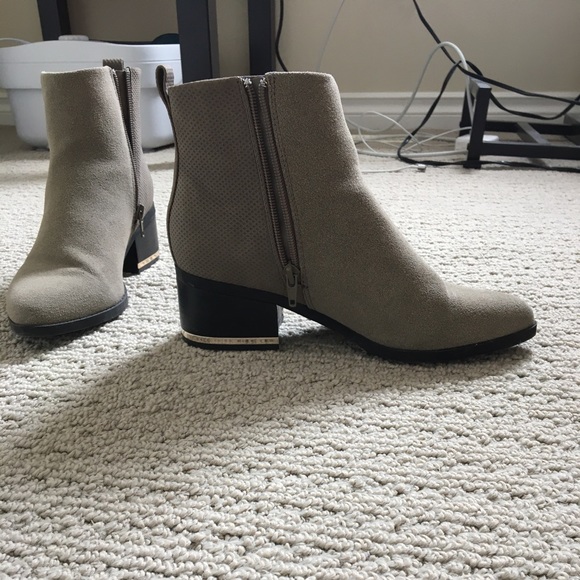 Taupe booties